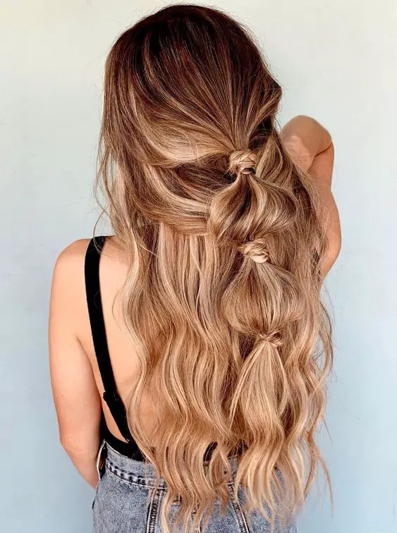 17 Stylish Half-Up Ponytail with Bangs Hairstyle Ideas