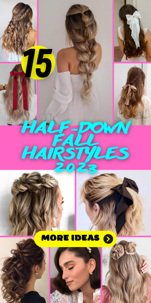 15 Gorgeous Half-Down Fall Hairstyles for 2023: Embrace the Season's ...