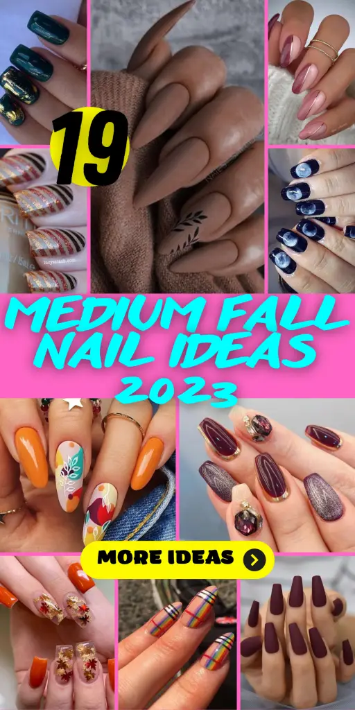 19 Stylish Medium Fall Nail Ideas for 2023: Embrace the Season in Style