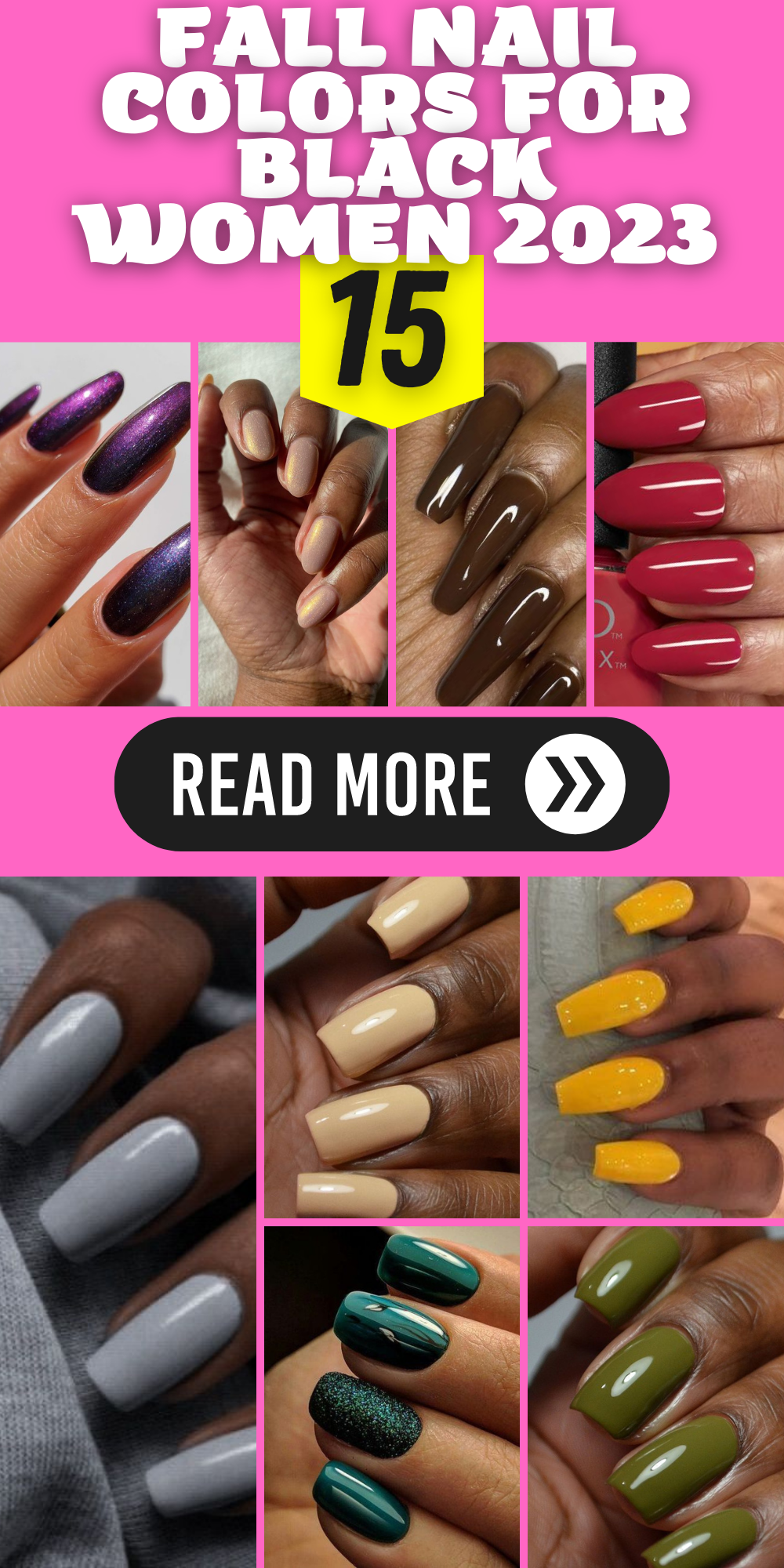 15 Trendy Fall Nail Colors for Black Women in 2023 - thepinkgoose.com