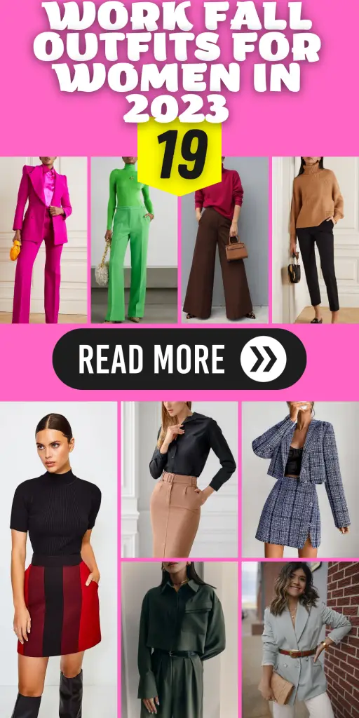 19 Stylish Work Fall Outfit Ideas for Women in 2023