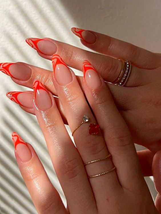 Fall French Almond Nails: 17 Ideas