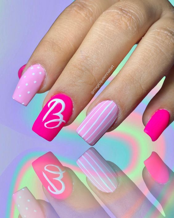 19 Glamorous Barbie Nails Acrylic Ideas to Make Your Manicure Pop!
