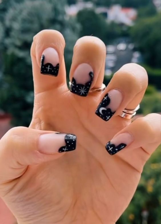 17 Gorgeous Fall French Square Nails Ideas