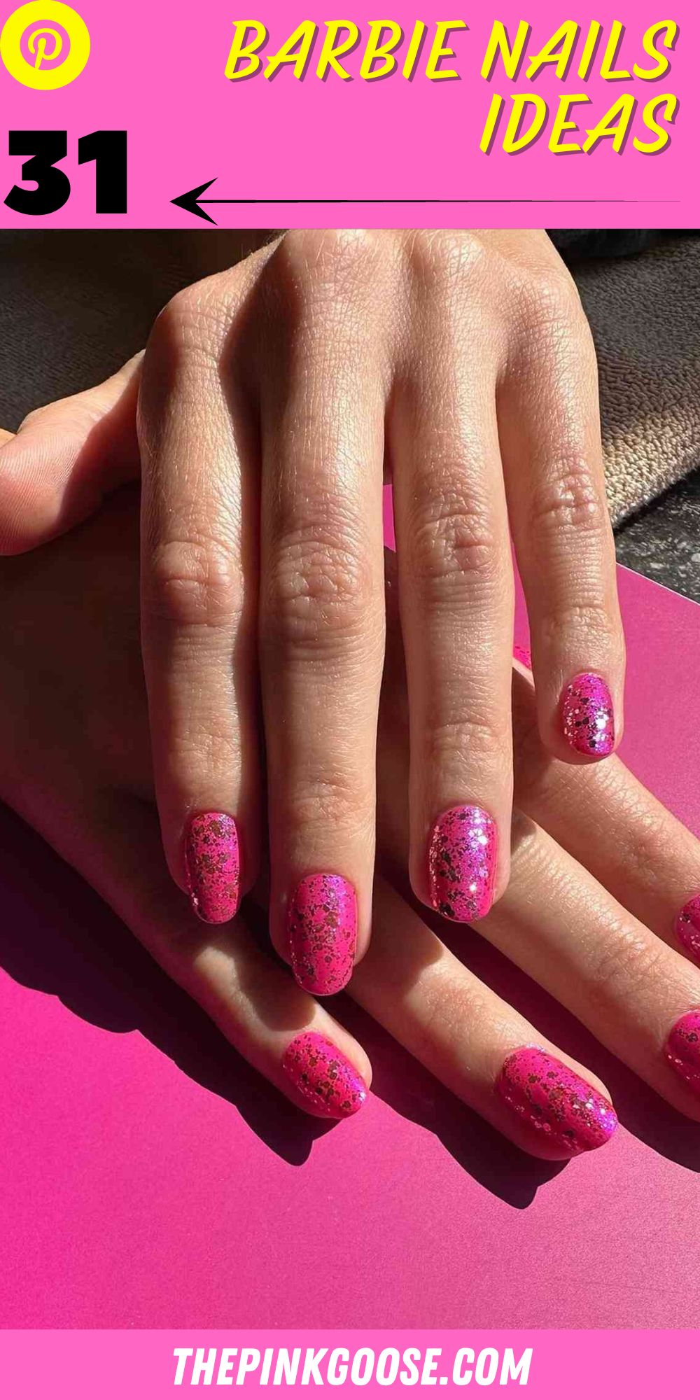 Barbie Pink Glam: Rock the Hottest Pink Shades with Short and Long Acrylic Nails and Design