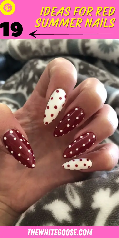 19 Gorgeous Ideas for Red Summer Nails 2023