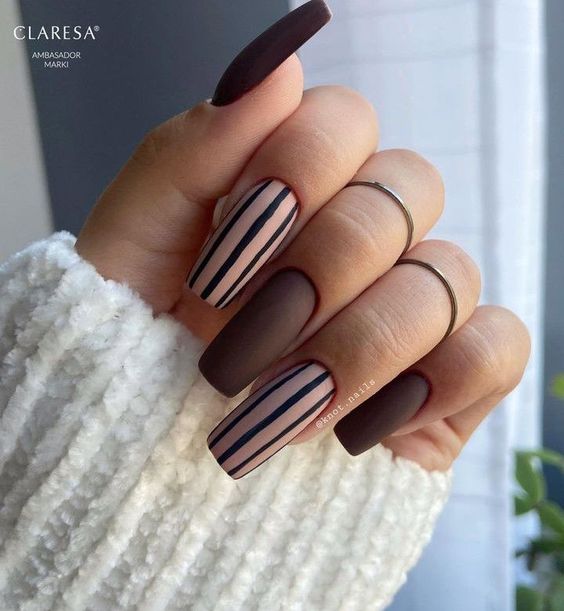 19 Chic Matte Fall Nail Ideas for 2023: Embrace the Modern and Edgy Vibes!