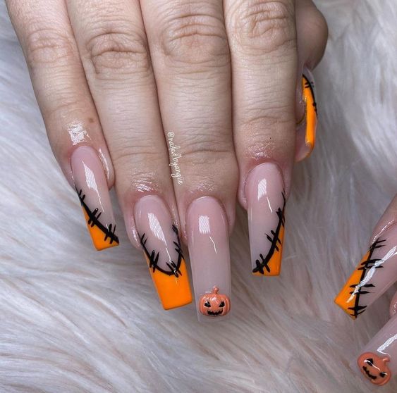 17 Gorgeous Fall French Square Nails Ideas