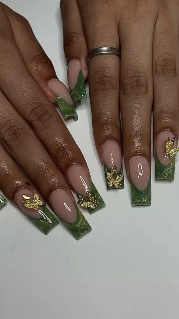 17 Gorgeous Fall French Square Nails Ideas