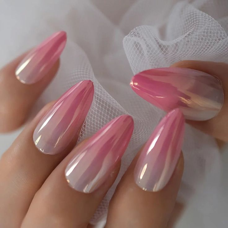 15 Enchanting Ombre Pink Nail Design Ideas