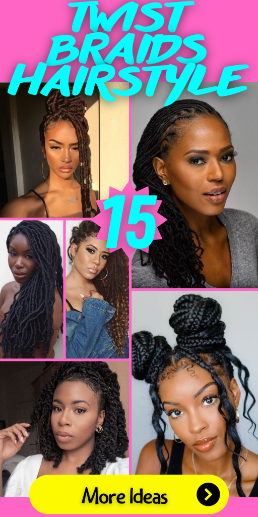 15 Chic Twist Braids Hairstyle Ideas for a Stylish Look - thepinkgoose.com