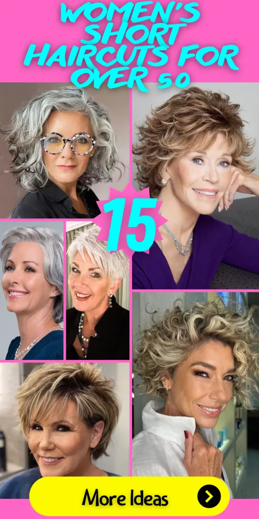 15 Chic Women's Short Haircuts for Over 50 - thepinkgoose.com