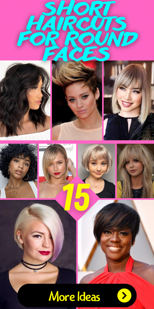 15 Flattering Short Haircuts for Round Faces