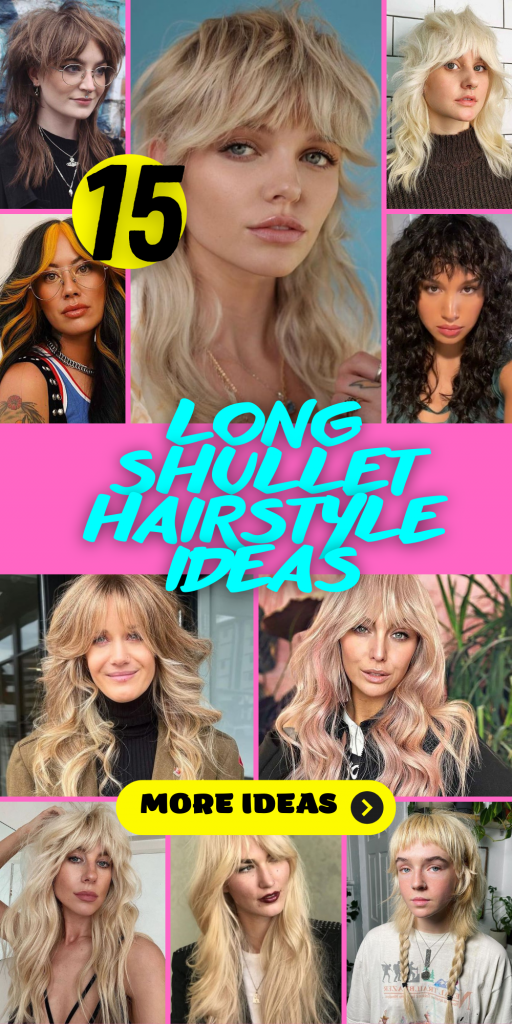 15 Chic Long Shullet Hairstyle Ideas for Bold Expression