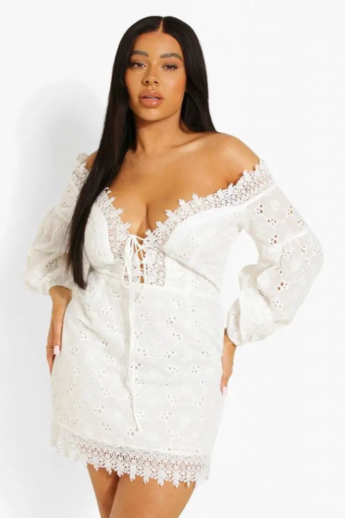 17 Elegant White Plus Size Dress Ideas