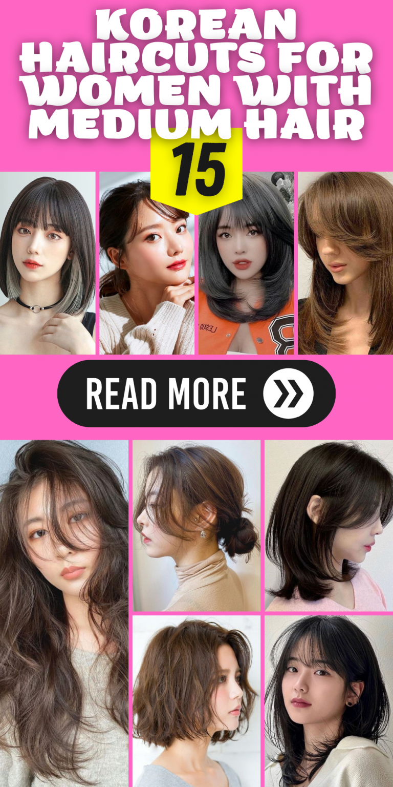 15 Stylish Korean Haircuts for Women with Medium Hair - thepinkgoose.com