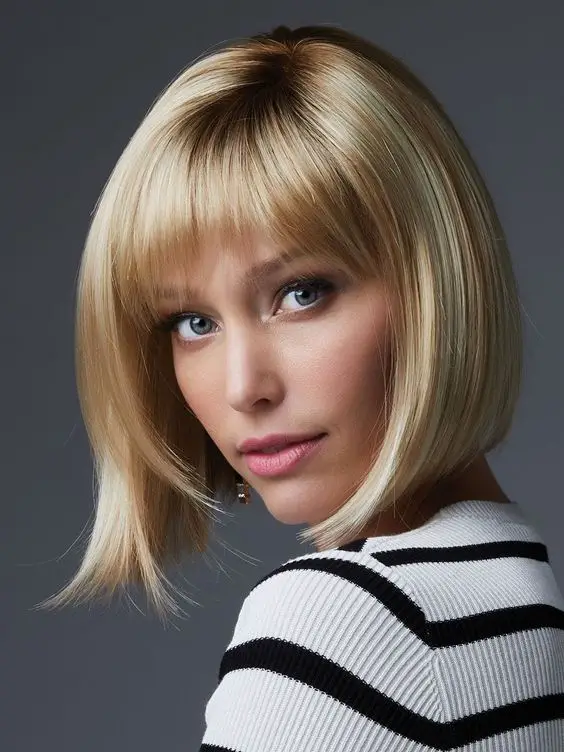 17 Chic Haircuts with Long Bangs for a Trendy Look