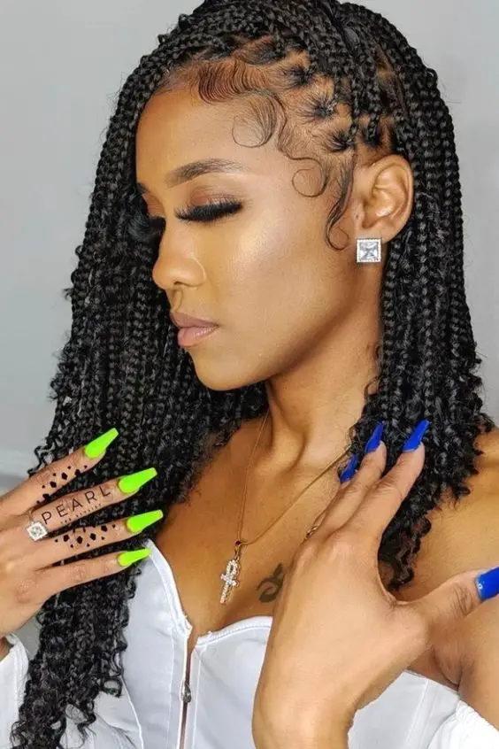 15 Creative and Stunning Knotless Braids Hairstyle Ideas
