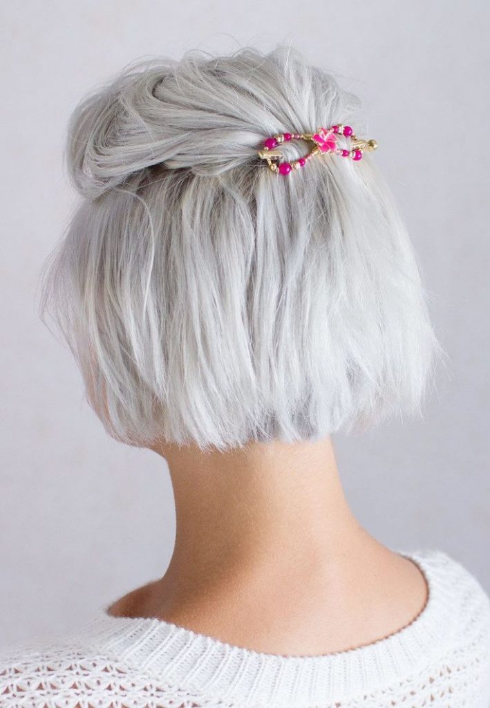 15 Chic Hairstyle Ideas for Gray Hair