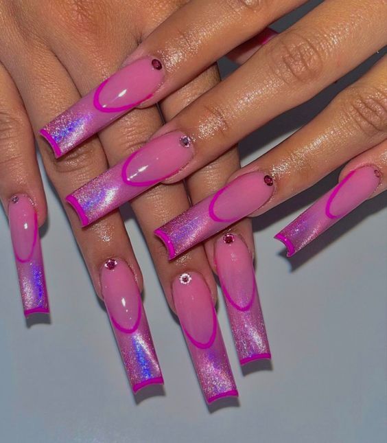 17 Glamorous Pink Chrome Nail Design Ideas - | February 2024 | Willtiptop