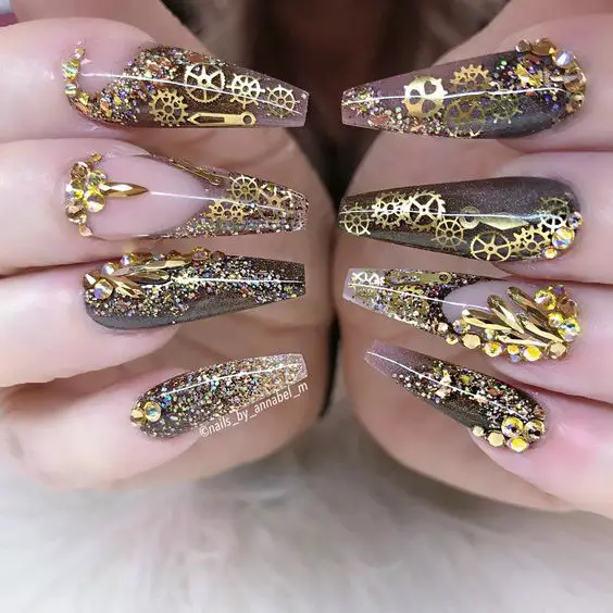 19 Long Winter Nail Ideas for 2023-2024