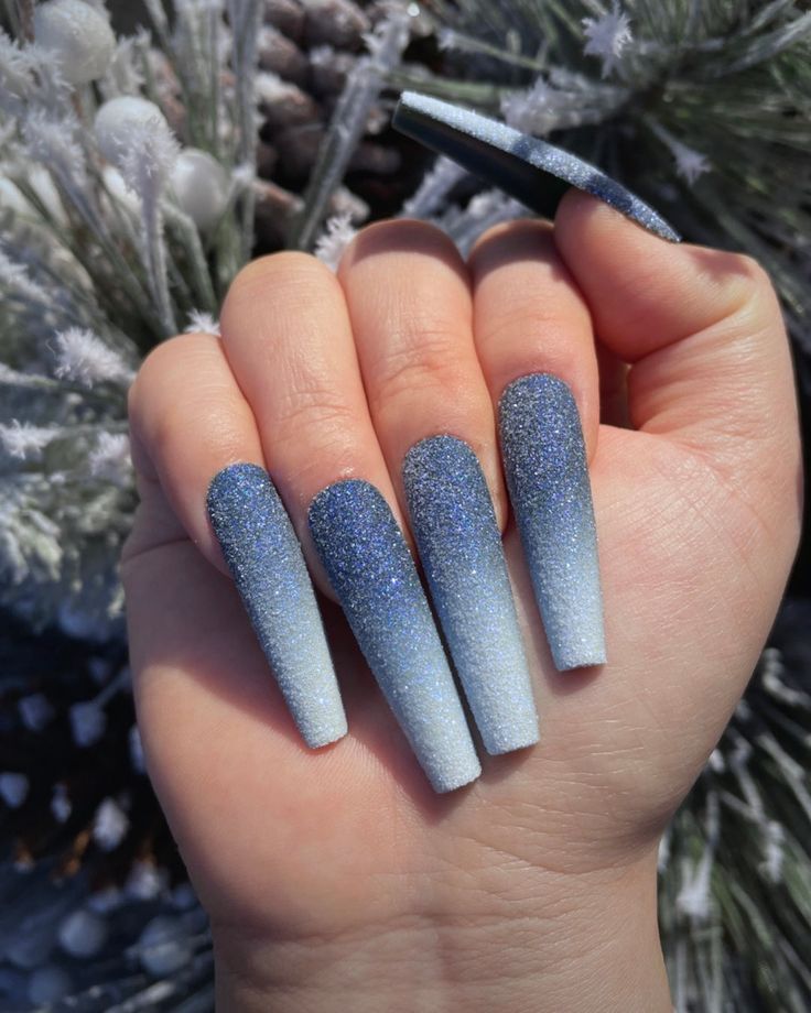 Winter Square Long Nails 2023-2024: 17 Stunning Ideas