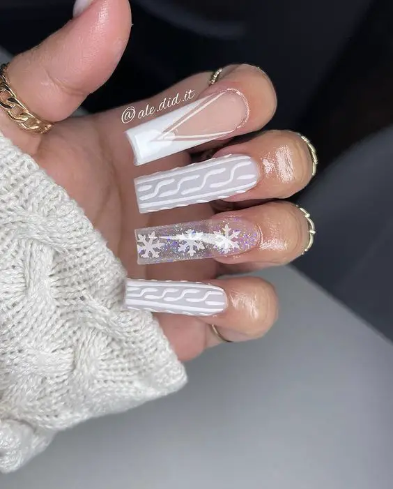 19 Long Winter Nail Ideas for 2023-2024 - thepinkgoose.com