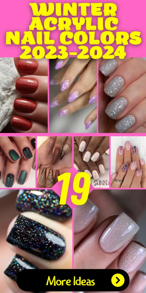 19 Gorgeous Winter Acrylic Nail Colors for 2023-2024 - thepinkgoose.com