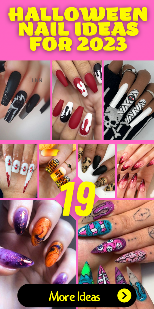 19 Spooky and Stylish Halloween Nail Ideas for 2023 - thepinkgoose.com