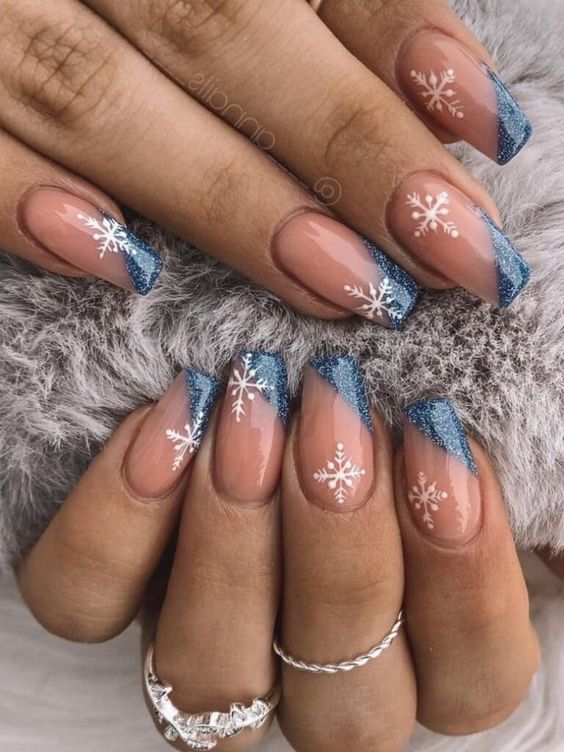 17 Glamorous Winter Acrylic Nail Ideas for 2023-2024