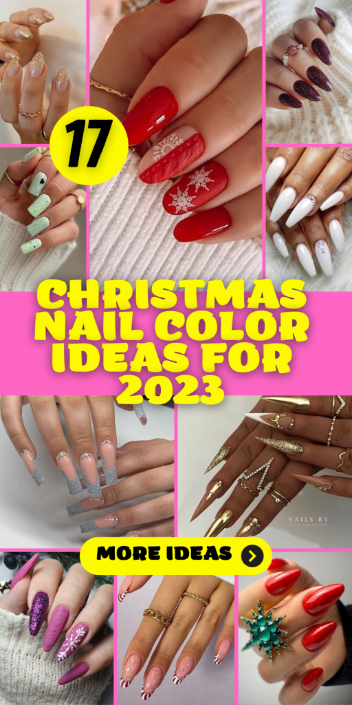17 Stylish Christmas Nail Color Ideas for 2023 - thepinkgoose.com