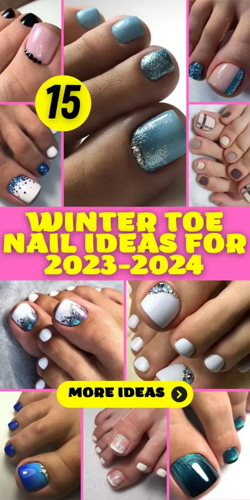 15 Stylish Winter Toe Nail Ideas for 2023-2024
