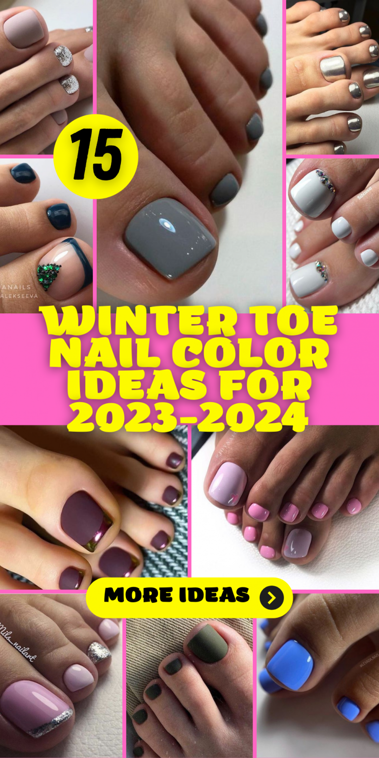 15 Winter Toe Nail Color Ideas for 2023-2024 - thepinkgoose.com