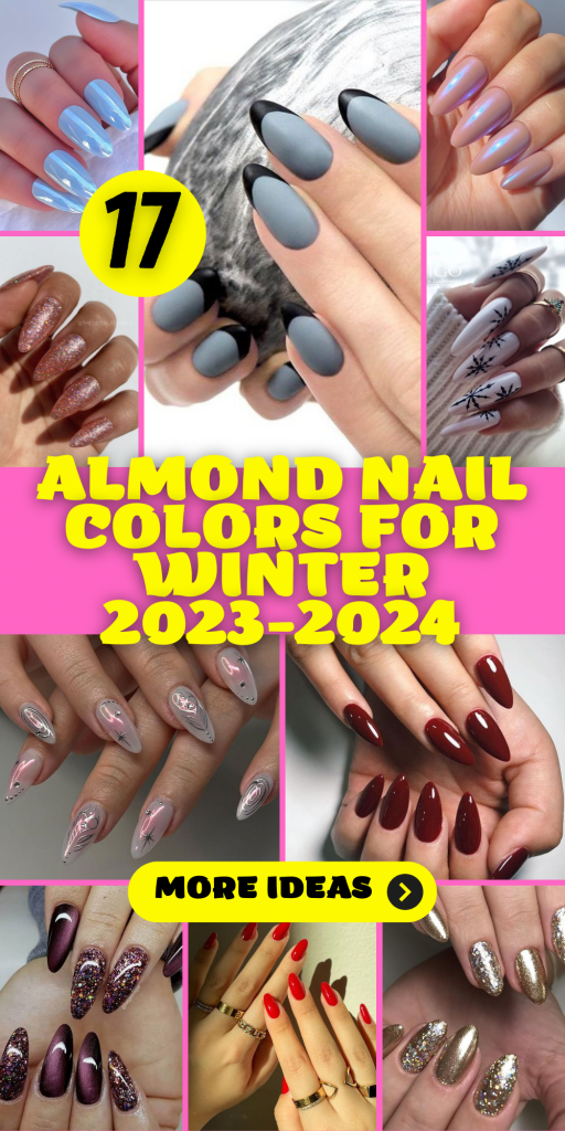 17 Chic Almond Nail Colors for Winter 2023-2024