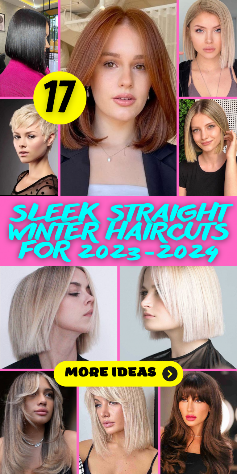 17 Sleek Straight Winter Haircuts for 2023-2024 - thepinkgoose.com