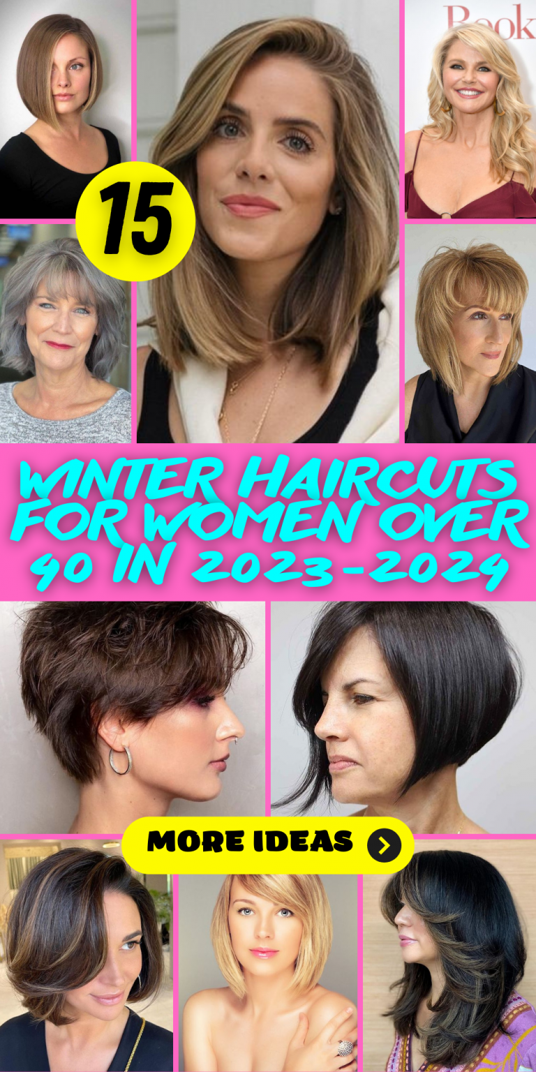 15 Chic Winter Haircuts for Women Over 40 in 2023-2024 - thepinkgoose.com