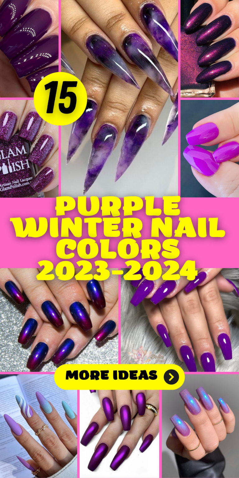 15 Purple Winter Nail Colors for 20232024