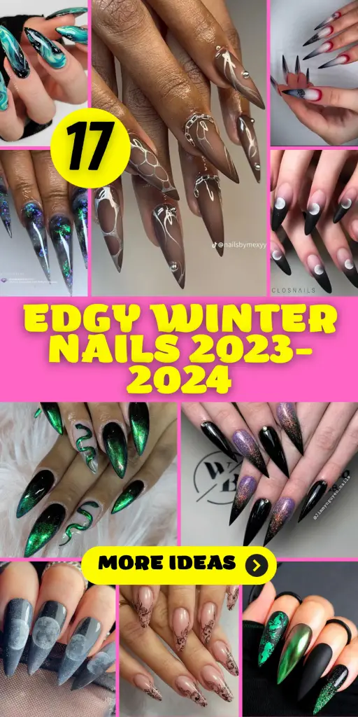 Edgy Winter Nails 2023-2024: 17 Daring Ideas
