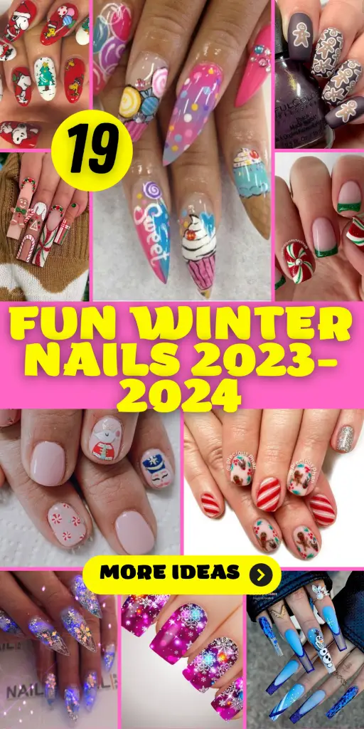 Fun Winter Nails 2023-2024: 19 Playful Ideas