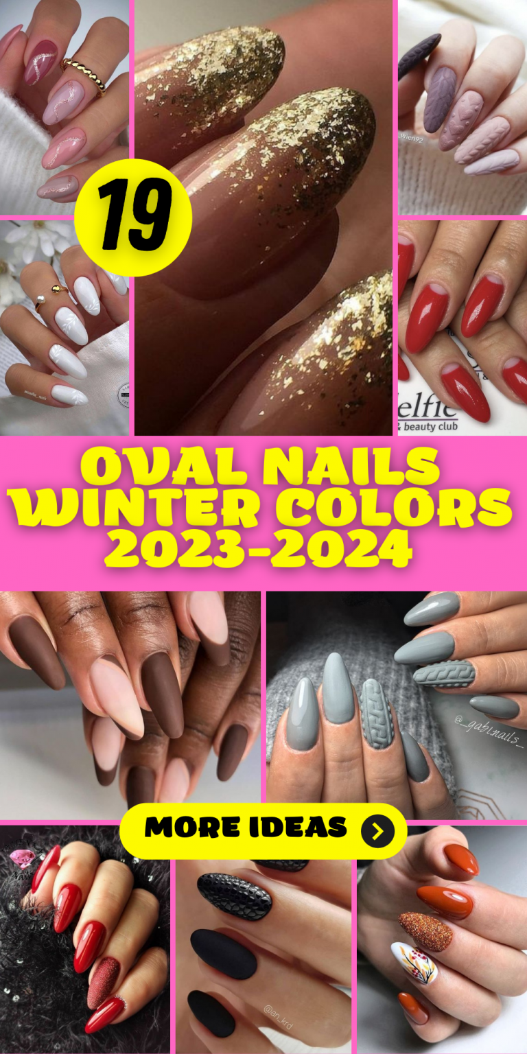 Oval Nails Winter Colors 2023-2024: 19 Ideas to Elevate Your Winter ...