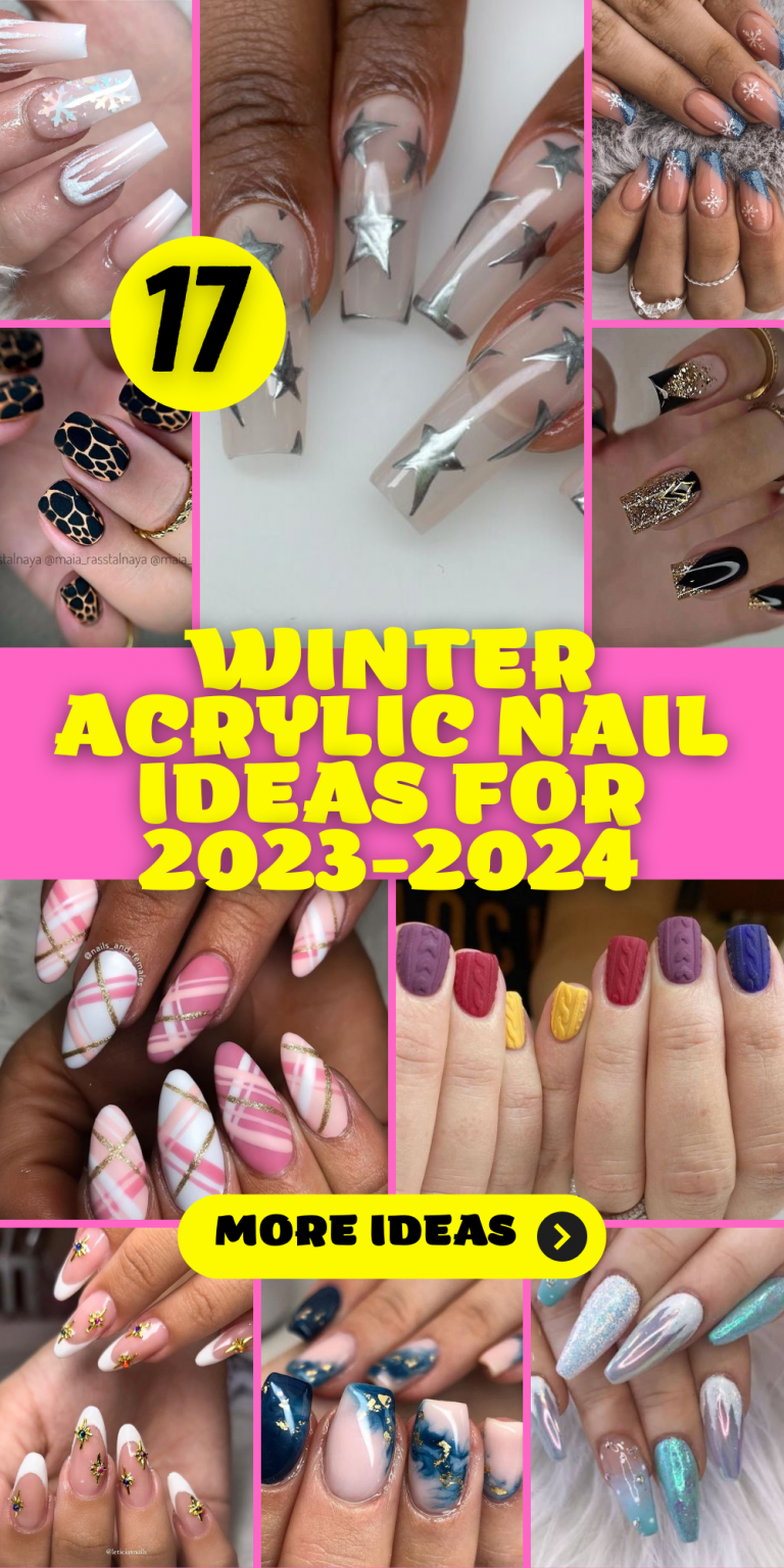 17 Glamorous Winter Acrylic Nail Ideas for 20232024