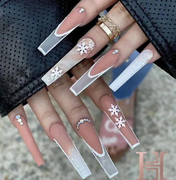 19 Long Winter Nail Ideas for 2023-2024