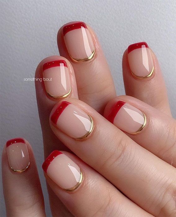 17 Short French Winter Nail Ideas for 2023-2024