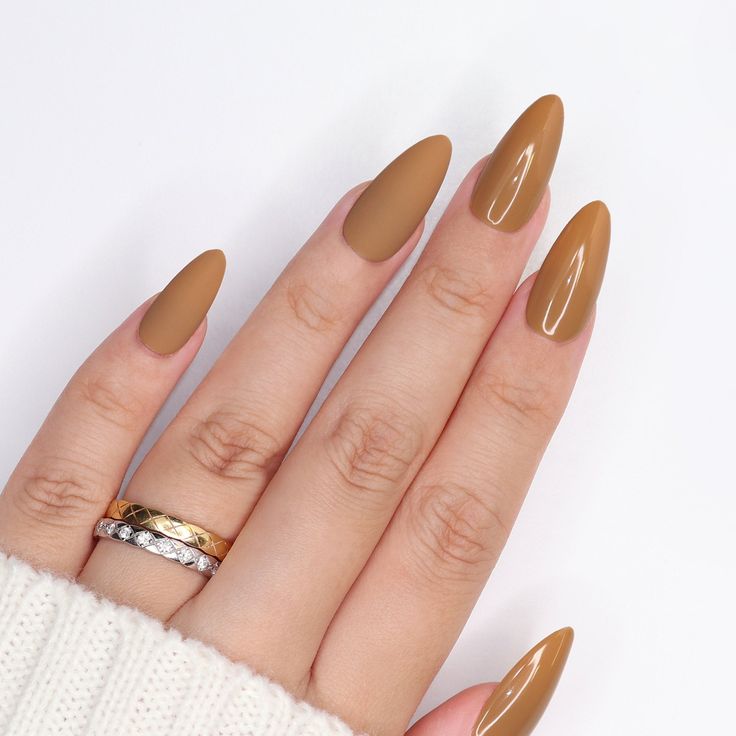 17 Chic Almond Nail Colors for Winter 2023-2024