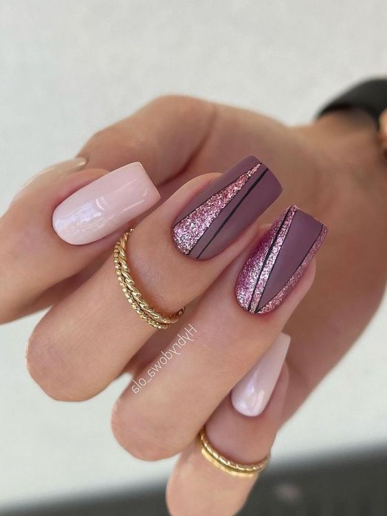Square Nails Winter Colors 2023-2024: 17 Ideas to Nail Your Winter Look