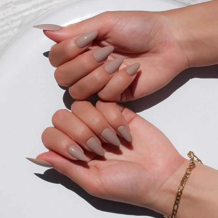 17 Chic Almond Nail Colors for Winter 2023-2024