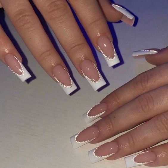 17 Long French Winter Nail Ideas for 2023-2024