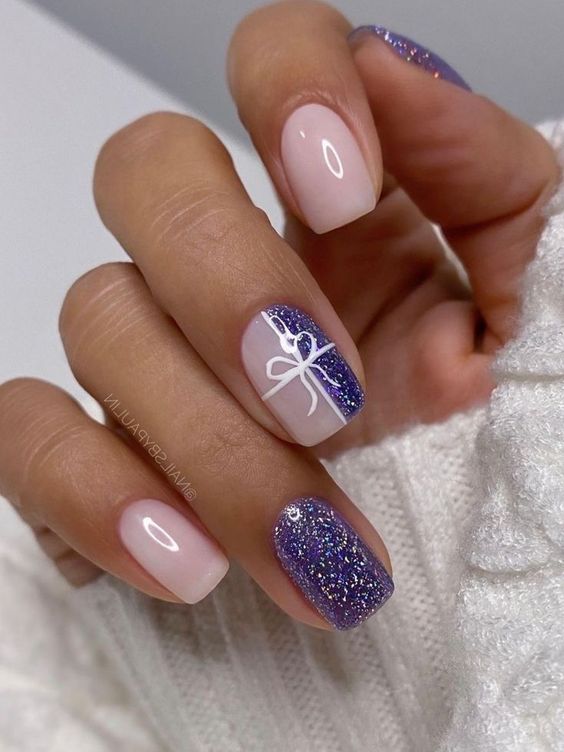 Winter Square Short Nails 2023-2024: 15 Creative Ideas