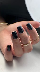 15 Chic Short Black New Year S Nail Ideas For 2024 Thepinkgoose Com   B3784d9bc03ae557789f1de1a7316eeb 169x300 