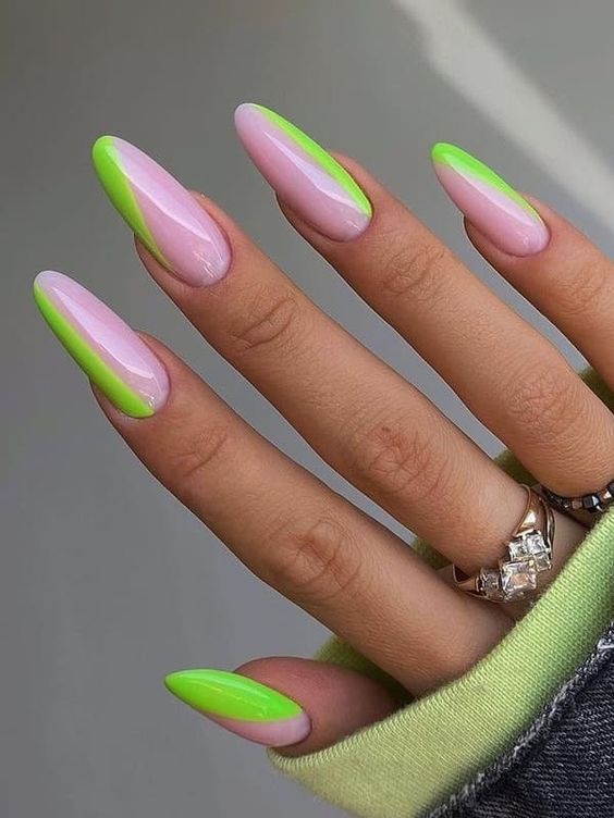17 Electrifying Neon Winter Nail Ideas for 2023-2024